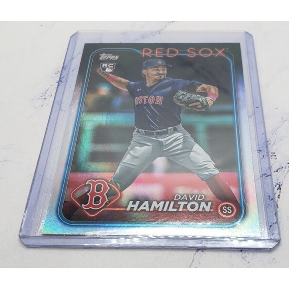 2024 Topps Series 1 Rainbow Foil #202 David Hamilton Boston Red Sox - Picture 3 of 5